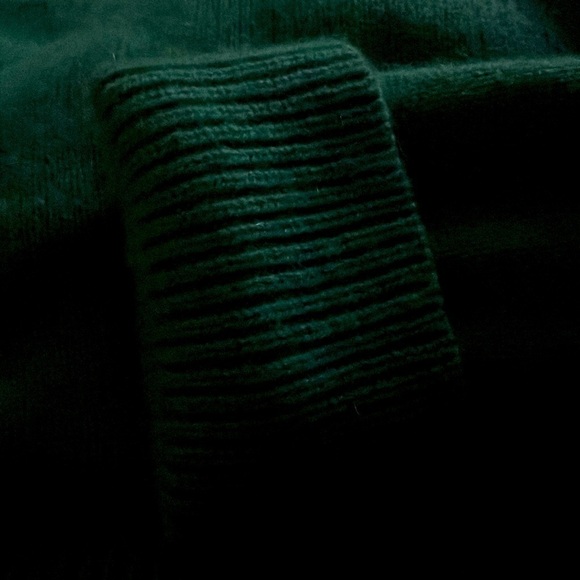 Kirna Zabete 100% Cashmere V Neck Sweater Green Women’s Large - Picture 8 of 8